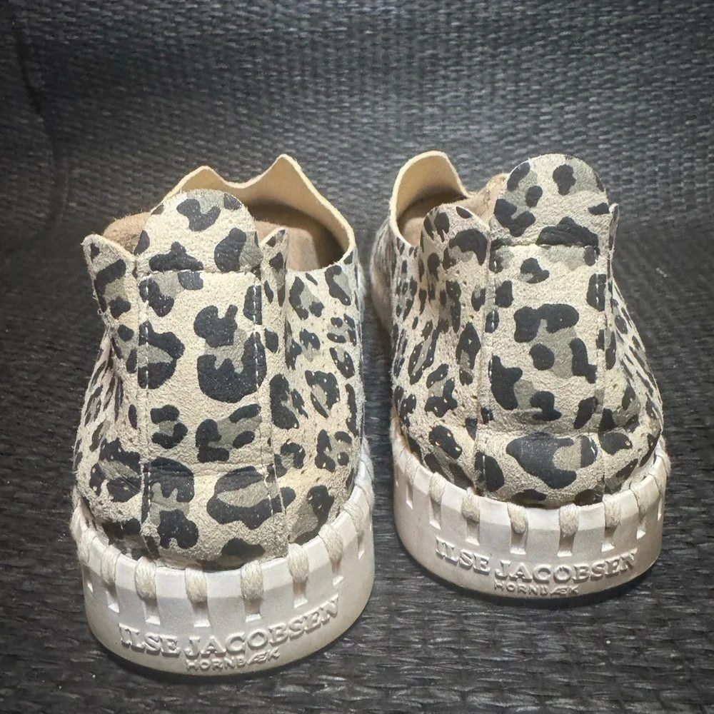 Ilse Jacobsen Black and Cream Leopard Flats - Picture 4 of 9